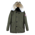Canada Goose Chateau Fur-Trim Hooded Down Parka - Military Green