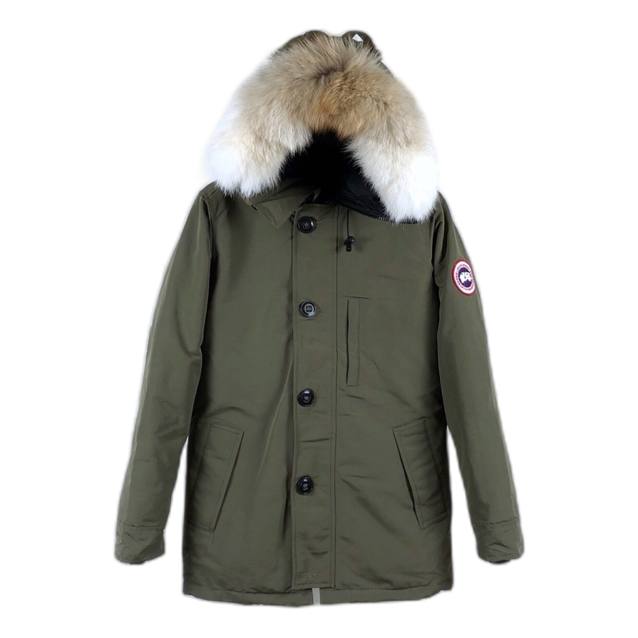 Canada Goose Chateau Fur-Trim Hooded Down Parka - Military Green