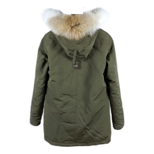 Canada Goose Chateau Fur-Trim Hooded Down Parka - Military Green