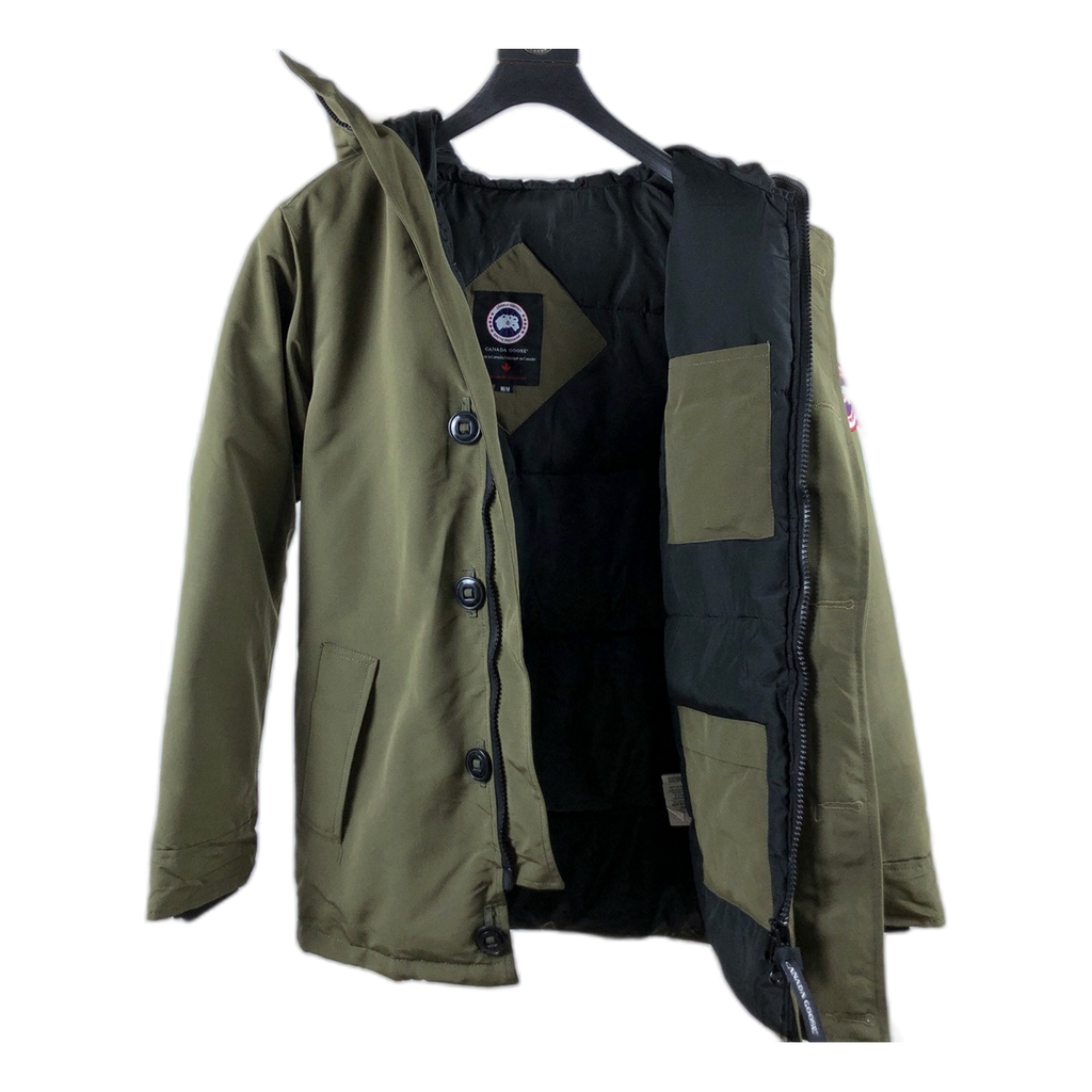 Canada Goose Chateau Fur-Trim Hooded Down Parka - Military Green